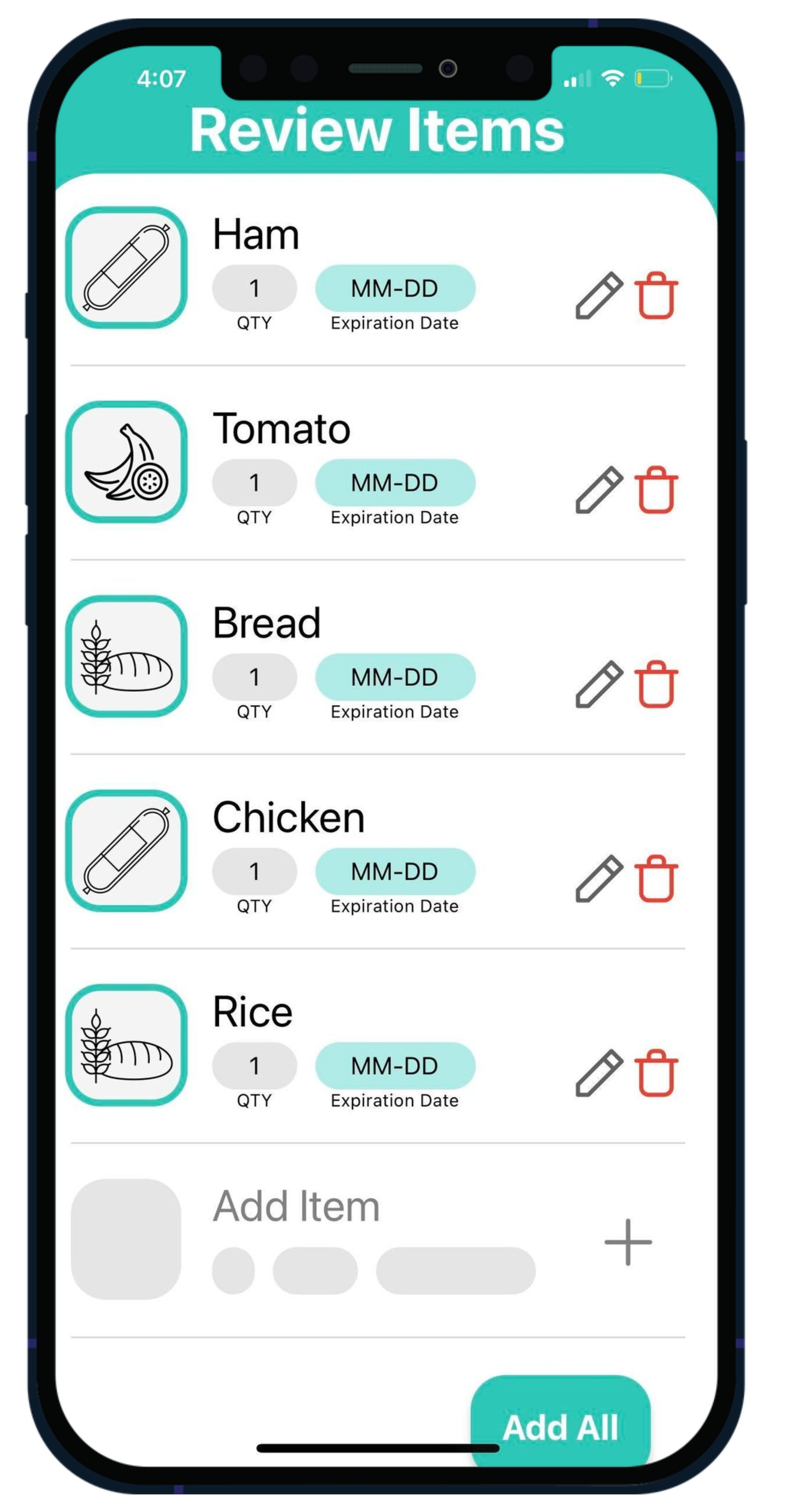 Use our receipt scanner to save time adding groceries